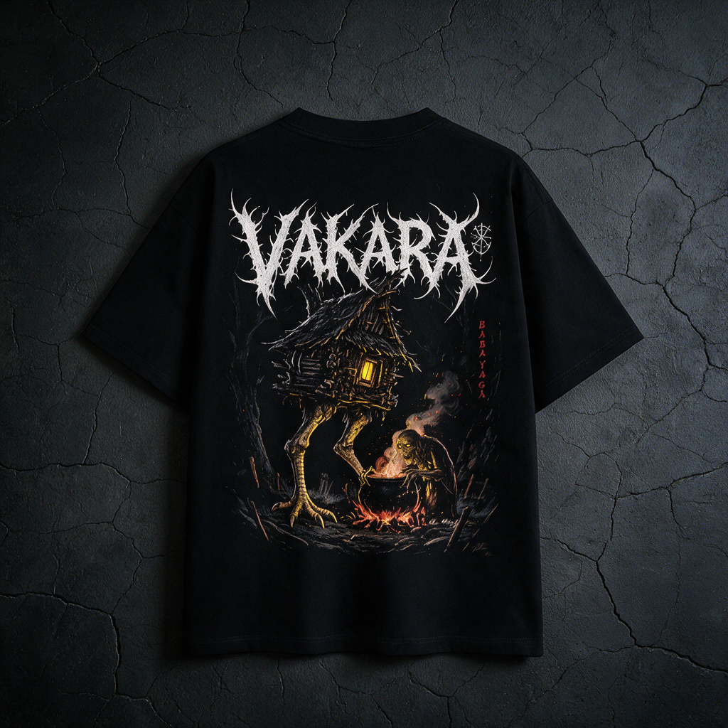 Halloween,Streetwear,Spooky,Fall,Goth,Horror,Oversized,Heavyweight,tshirt,babayaga,Witch,darkfantasy