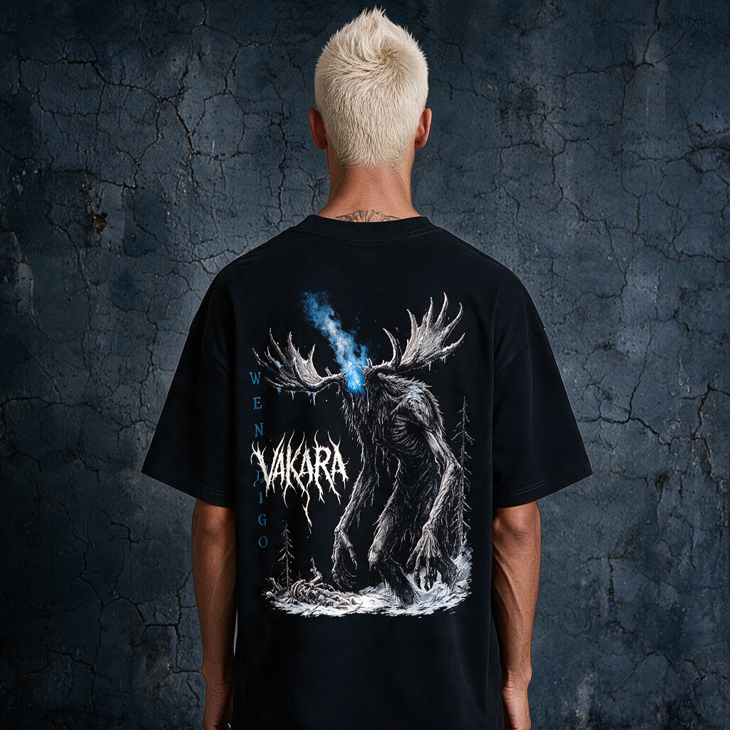 wendigo,folklore,goth,emo,horror,alt,dark,streetwear,heavyweight,spooky,halloween
