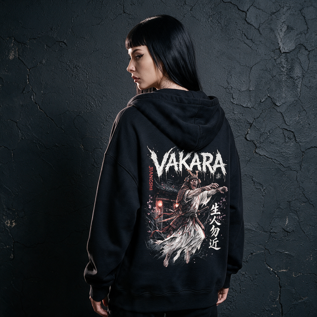 Halloween,Spooky,Streetwear,Goth,Horror,Hoodie,Sweatshirt,Samurai