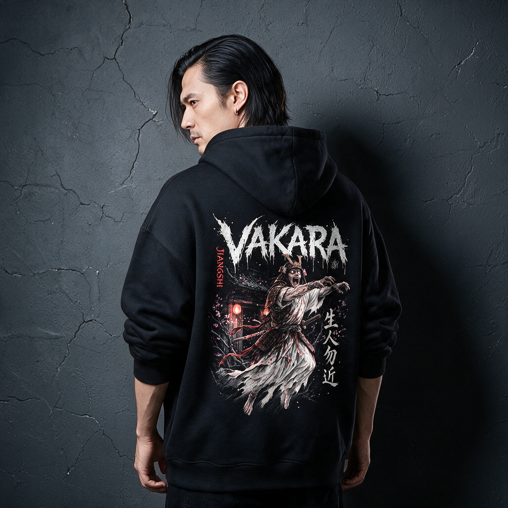Halloween,Spooky,Streetwear,Goth,Horror,Hoodie,Sweatshirt,Samurai